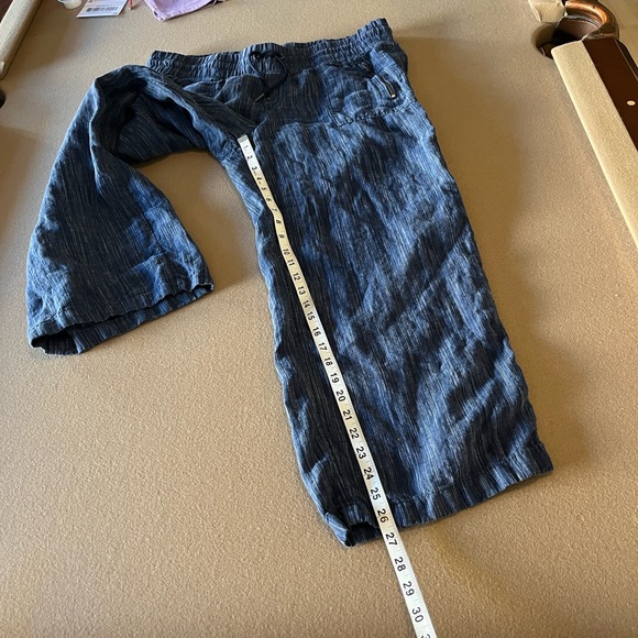 Athleta Cabo Linen Blue Wide-Leg Pants - Picture 14 of 15